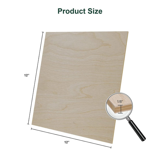 Frylr 12"*12"*1/8" Thickness Premium Baltic Birch Plywood