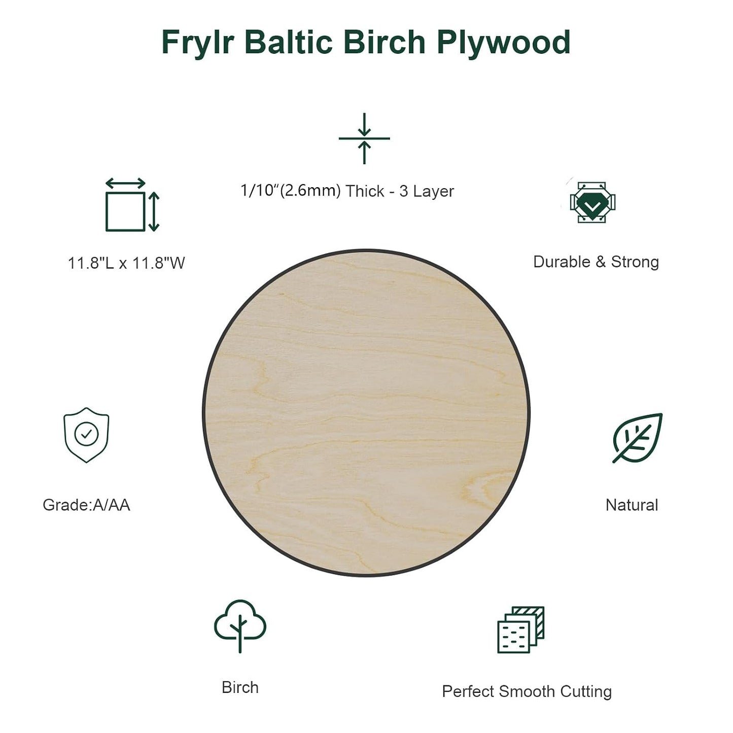 Baltic Birch Plywood Sheets Box of 45 - Laser Engraving Cutting